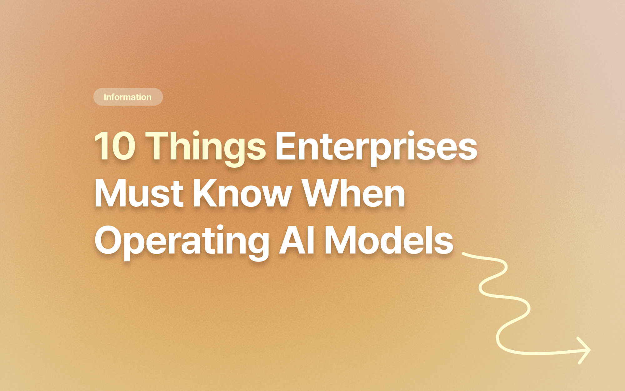 10 Things Enterprises Must Know When Operating AI Models